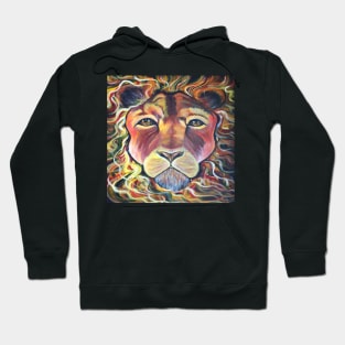 Original Abstract Leo Lion Art Vibrant Colors Beautiful Canvas Prints & Home Decor Gifts Hoodie